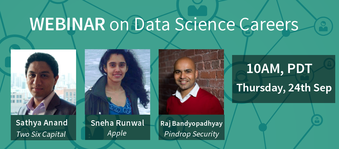 Springboard's tweet photo. Join us for a Special Webinar on #Datascience Careers - http://t.co/B851ZfyjEJ
10am PDT, Tomorrow! http://t.co/4THGQZ1yCC