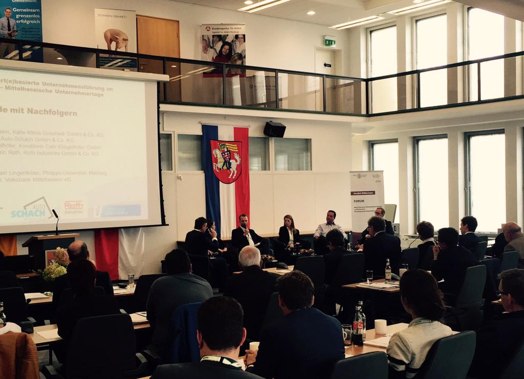 PhlinkeV's tweet photo. 6.#Forum Wert(e)basierte Unternehmensführung im Mittelstand - Mittelhessische #Unternehmertage #Hessen #Marburg #uni http://t.co/X3dMrupJH2