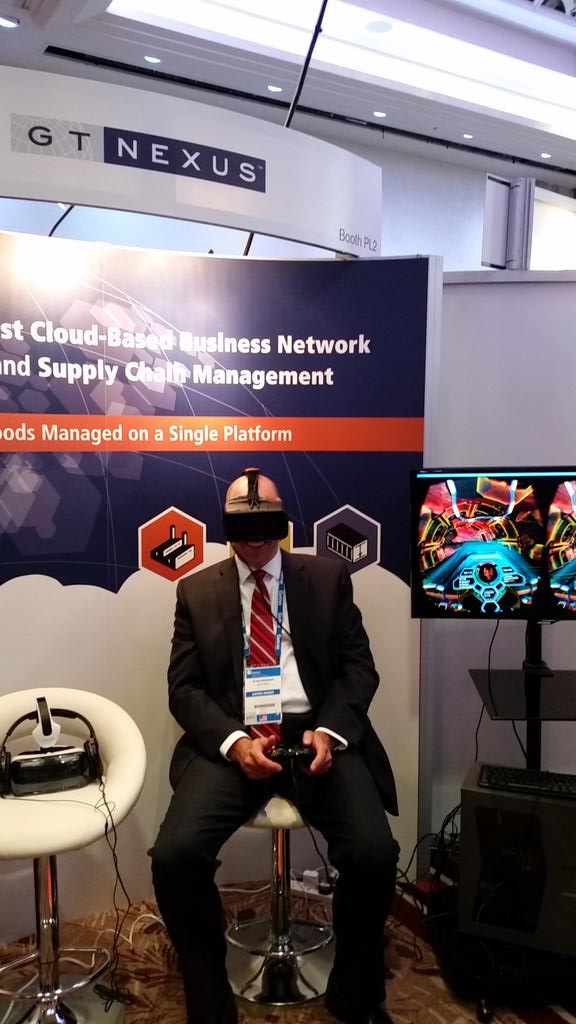 dianepalmquist's tweet image. Stan Aronow from @Gartner races against the machine. He&apos;s currently 3rd on the leaderboard!  #OcculusRift #GartnerSCC