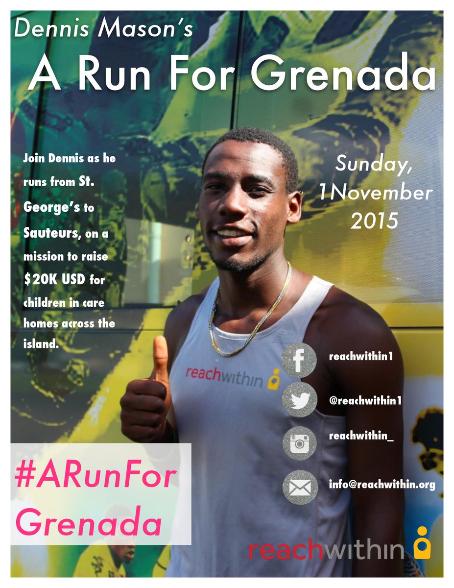 GrenadaSpice's tweet photo. An #IndieGoGo campaign called #ARunForGrenada goes live on Mon, 28 September 2015. More info: https://t.co/6yh6CBvHKH http://t.co/tj6kDsGm1f