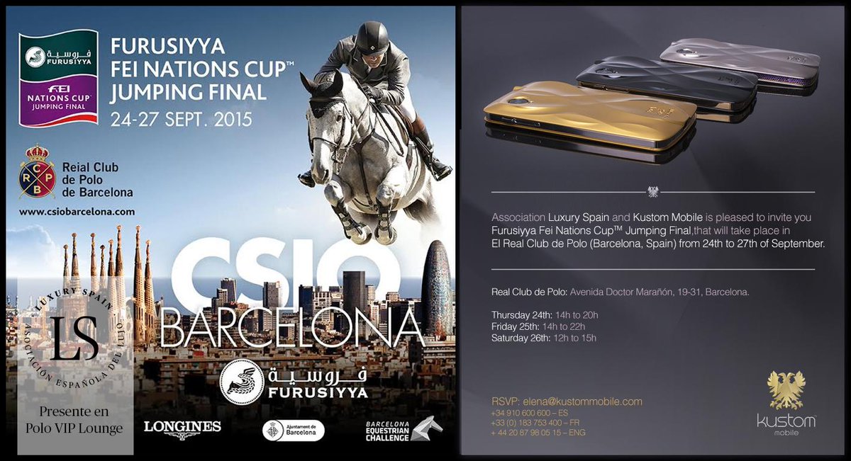 we are pleased to invite you <a href="/CSIOBarcelona/">CSIO Barcelona</a>