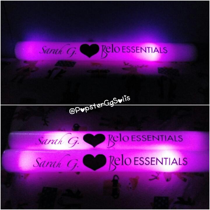 GgSolis14's tweet photo. after 2yrs. buhay pa pala yung pinamigay ng @Belo_Essentials nung Perfect10 concert ni @JustSarahG :) #StickLights http://t.co/ivQtPV9rBF