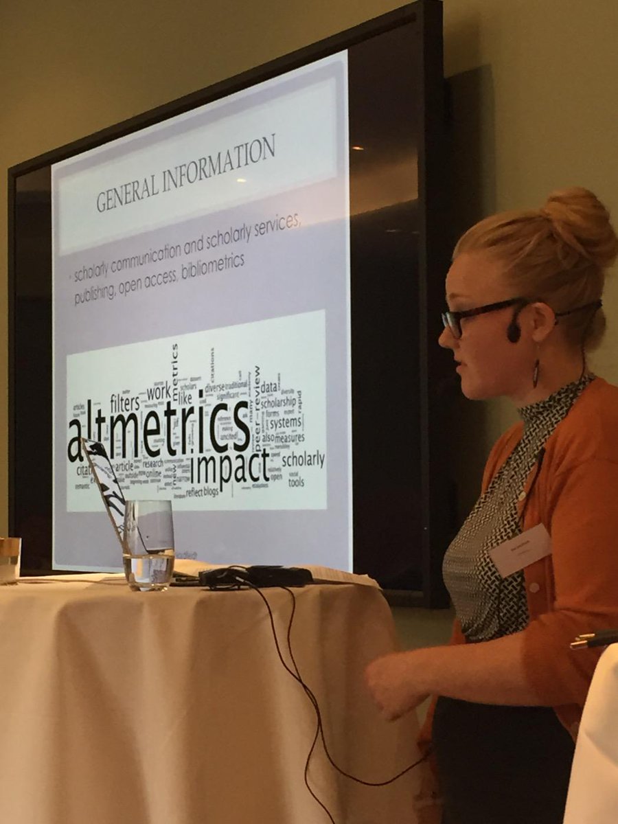 chalmerslibrary's tweet photo. @LizaNordfeldt- few libraries in Sweden use altmetrics #chals2015 http://t.co/ASuPPR8g7P