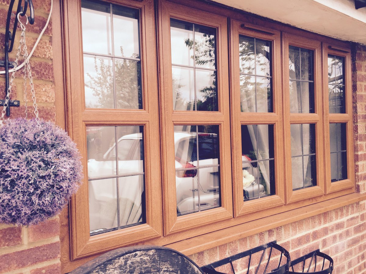 windowworlduk's tweet image. - Recently installed 'Oak UPVC Windows'