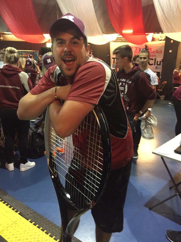 HallamTennis's tweet photo. #freshersready at Hallam! Get yourself down to HUBS! #unitennis http://t.co/4PdWiGWOYs
