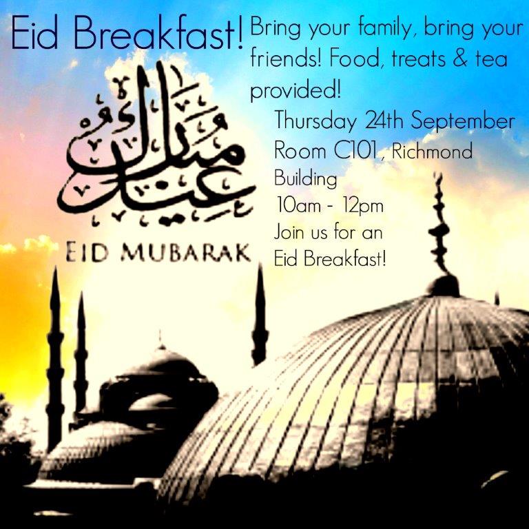 UBU_advice's tweet photo. To celebrate EID @BradfordUniSU are having an EID breakfast. Come along to enjoy food and good company #EID #student http://t.co/Ku1x5R0JFr