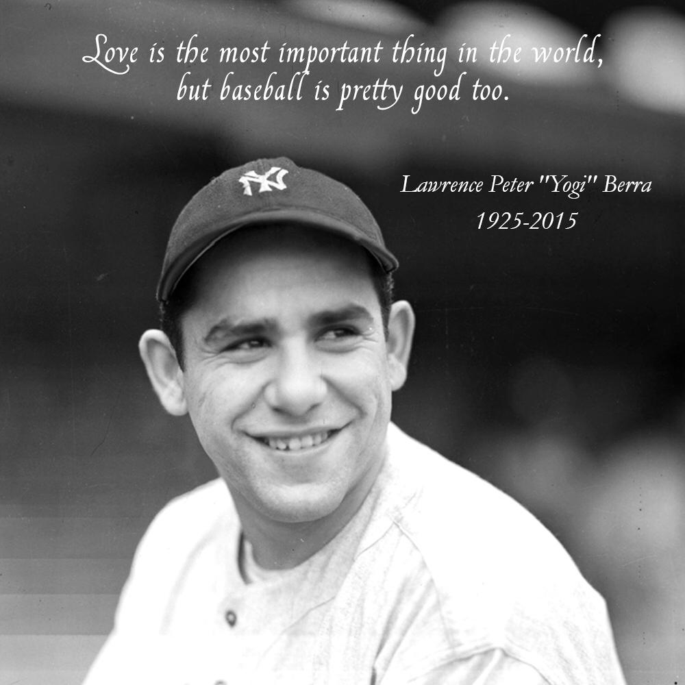 Baseballism's tweet image. He was an inspiration to our brand and if there's ever a fork in the road, we'll remember to take it. RIP Yogi.