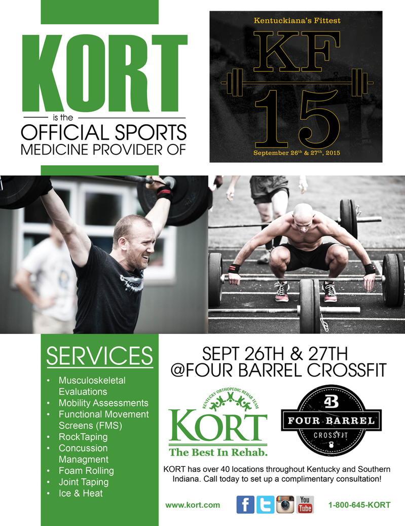 KORTPT's tweet image. @KORTPT Official Sports Medicine Provider for Kentuckiana&apos;s Fittest. @SHnat_DPT #RockTape #FMS #GripTest