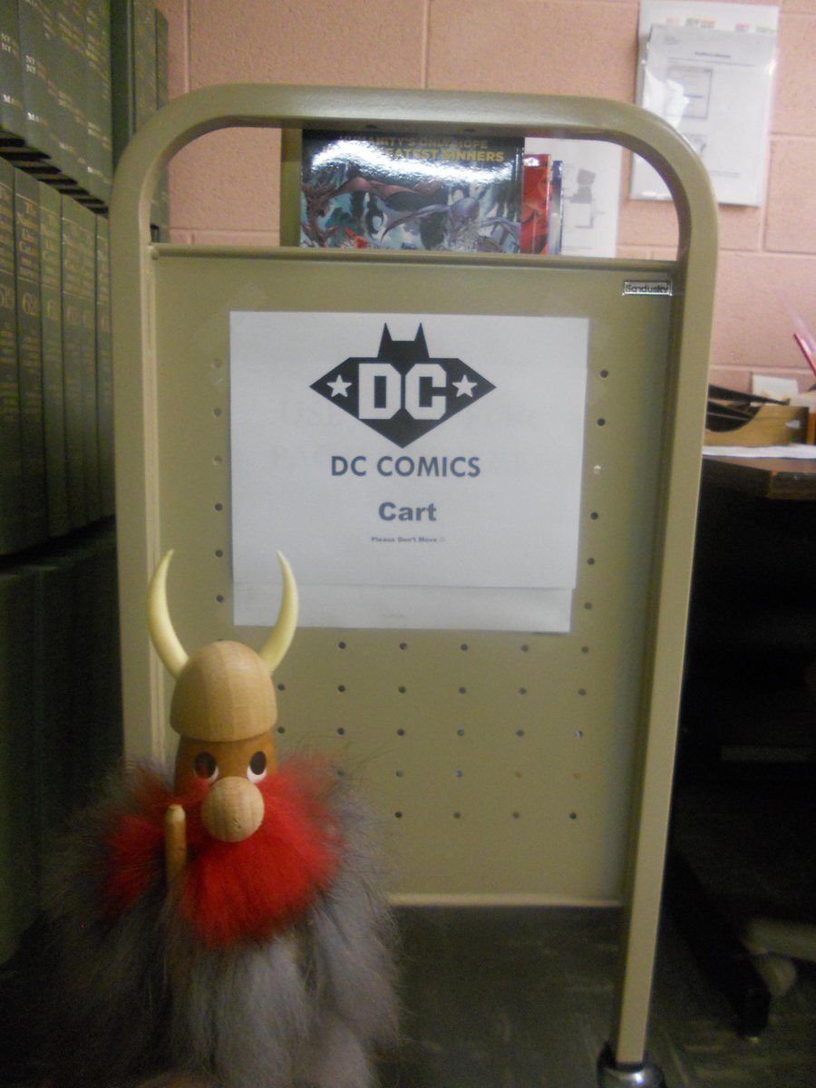 Viking_Lars7's tweet image. When our brilliant students make a cart label for #LillyLibraryIU #comics collection! @iulibraries @iuils @RBMSinfo