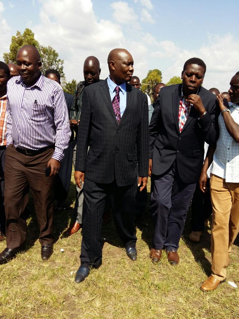 Water  and Irrigation CS arriving at Bunyala Irrigation Scheme