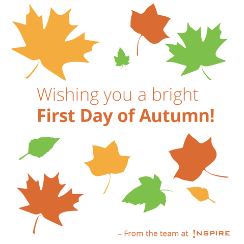 InspireMrktng's tweet photo. Happy First Day of Autumn from the Team at Inspire!
#autumn #fall #newseason #fall2015 #firstdayoffautumn http://t.co/GuFA61mPQJ
