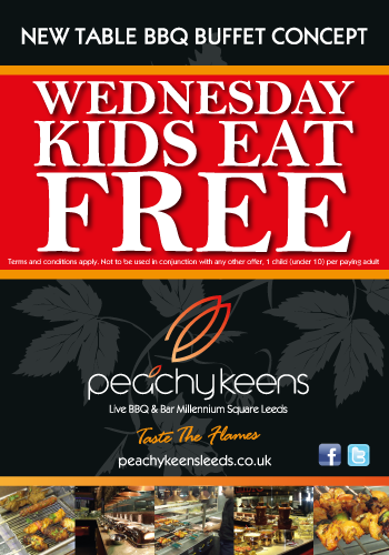 PeachyKeens_LS's tweet photo. Kids Eat Free this evening #Leeds http://t.co/trgpdOK4kU