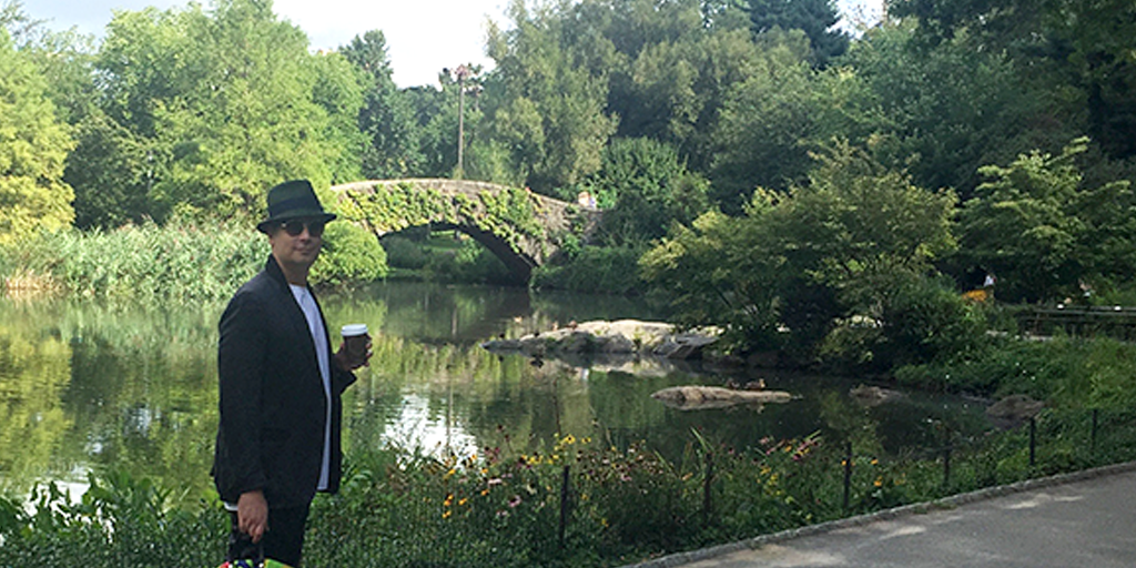 A day in the life of <a href="/CameronDecades/">Cameron Silver</a>. Who doesn’t love a walk through Central Park? #HByHalston #NYC
