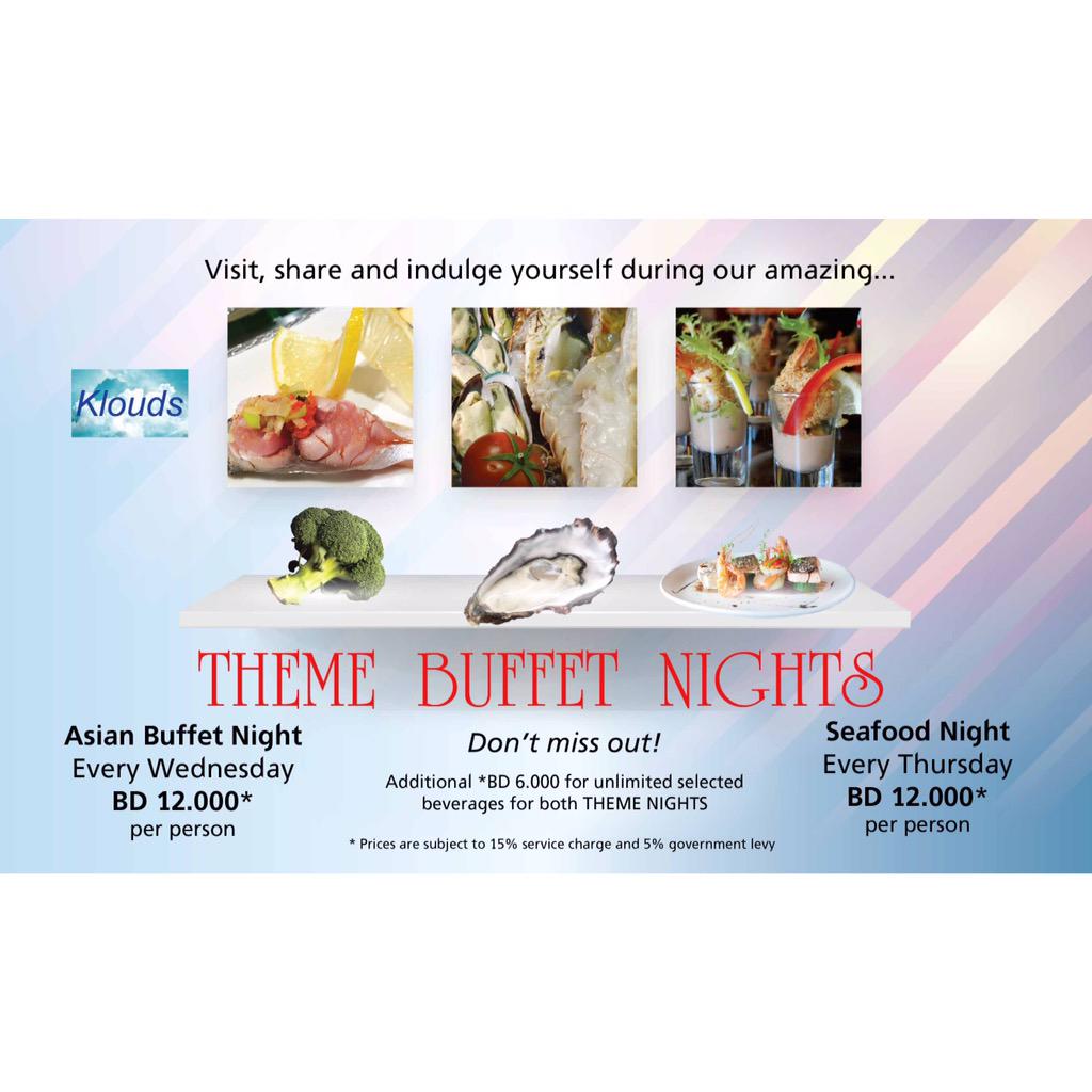 TheKHotel's tweet photo. #Klouds welcomes you every day! Enjoy our delicious buffet at #AsiaNight. http://t.co/v2UJe1UCr2