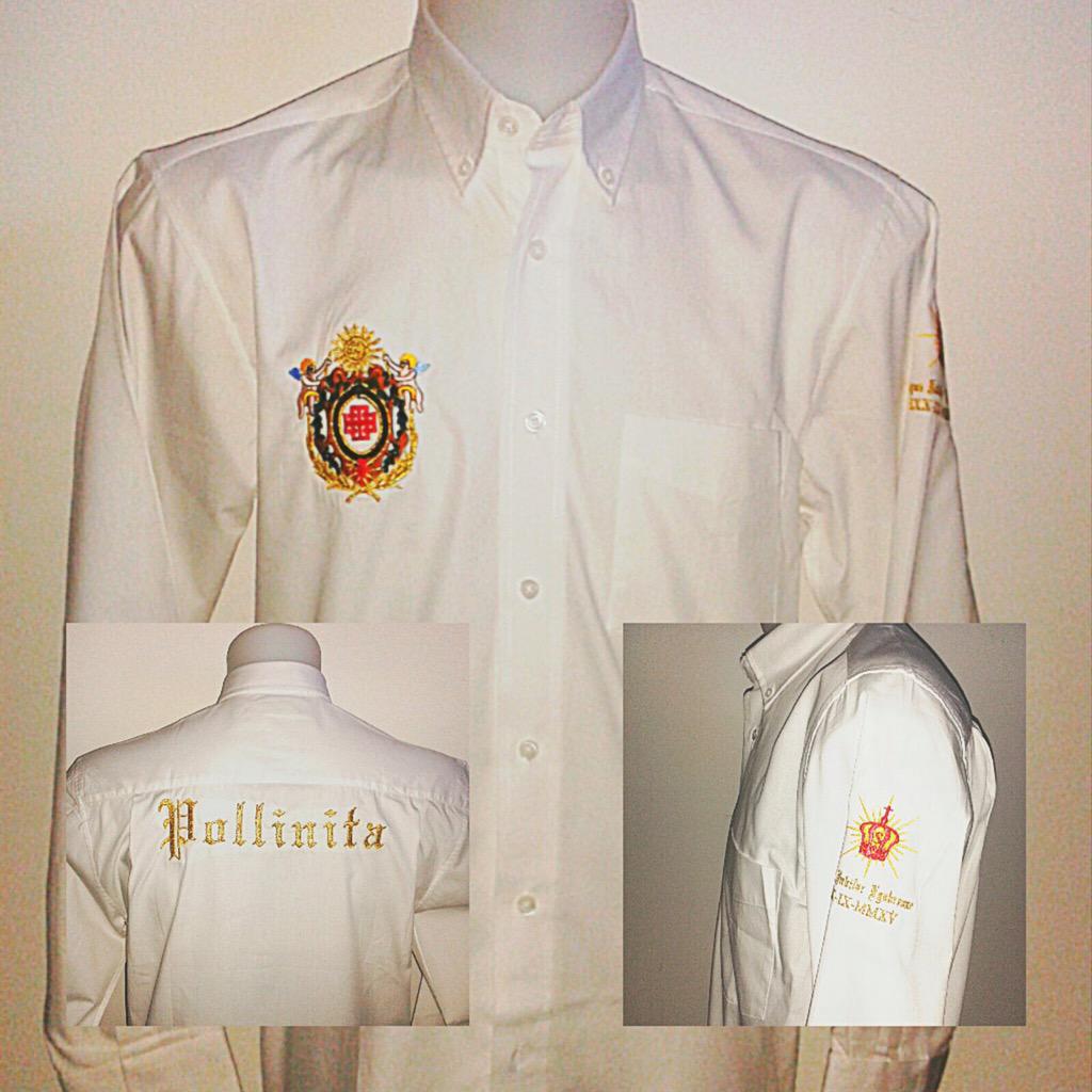 LaMoradaTV's tweet image. Camisa blanca de popelim para la MAGMA JUBILAR de la Hdad @Pollinita_cabra #TDSModa #ModaEnMovimiento #fashion