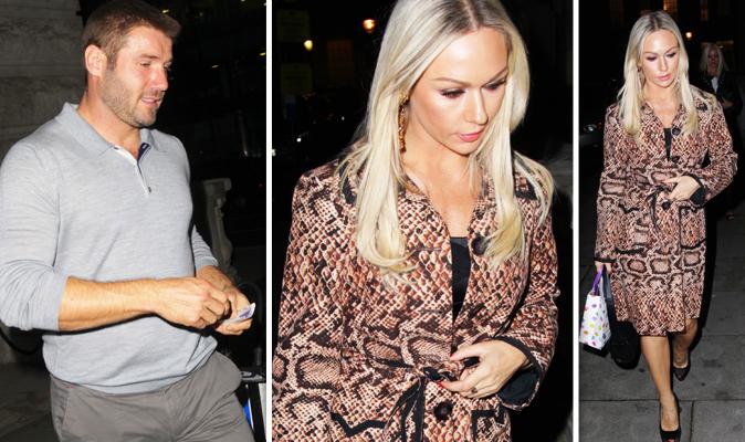 Kristina Rihanoff looks far from happy during birthday meal with Ben Cohen and her co-stars  