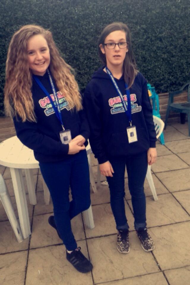 FagleyCC's tweet photo. Two of our amazing, helpful junior volunteers Jodi &amp; Caitlin showing off their new uniforms earlier this week!! http://t.co/M314Jk1Cta