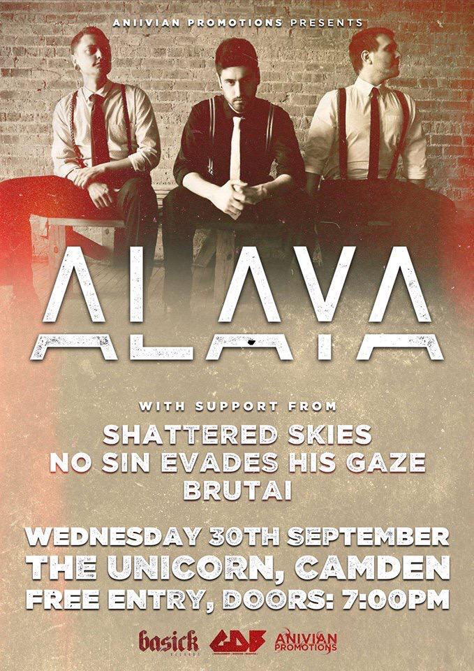 AnivianPromo's tweet photo. @ALAYA_OFFICIAL will be taking to the stage at @unicorncamden come the end of this month! Don't miss out, it's free! http://t.co/B6VBoago61