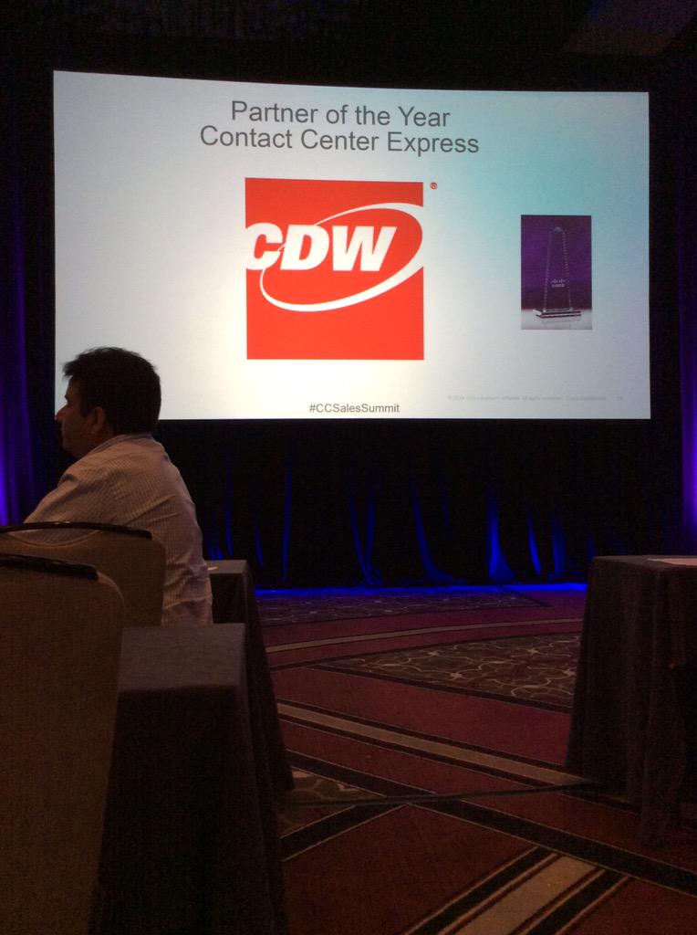 andygorski's tweet photo. More hardware for #CDWCollab! Congrats to the team! #CCSalesSummit http://t.co/iwih6YLEVG