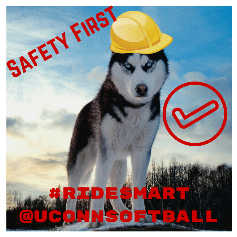 UConnSoftball's tweet photo. For all the scooter riders out there, wear a helmet. Jonathan does!#huskysmart #savethebrain #ridesmart http://t.co/WJ2hVbp4ZY