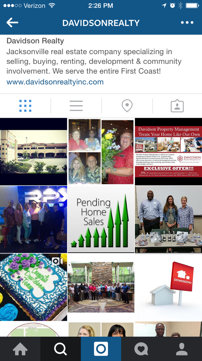 DavidsonRealty's tweet photo. Are you following #DavidsonRealty on #Instagram? See what we are up to! #RealEstate #Jax #Realtors #Jacksonville http://t.co/o8xV6ZSjpQ