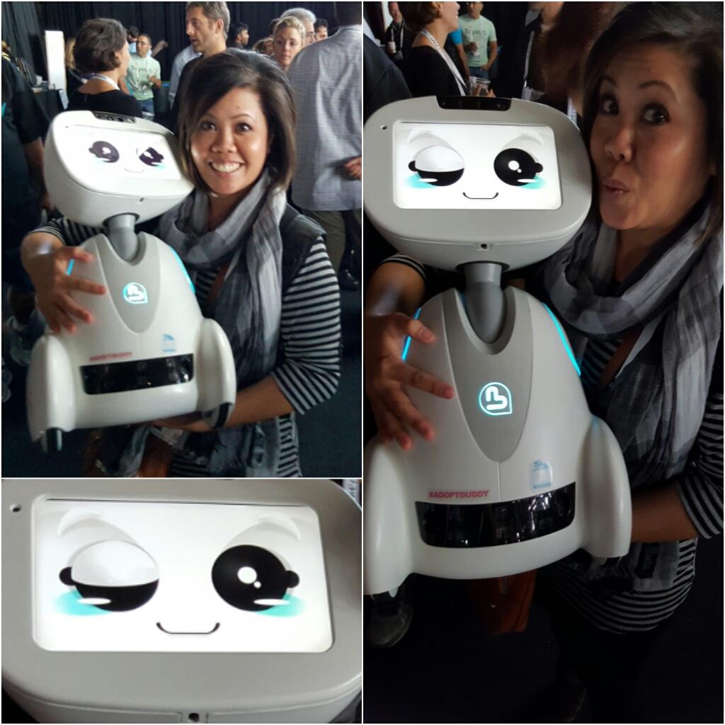 joyloo's tweet image. I want Buddy, he&apos;s so cute! Gonna @adoptbuddy the 1st companion robot for geeks. #adoptbuddy #TCDisrupt