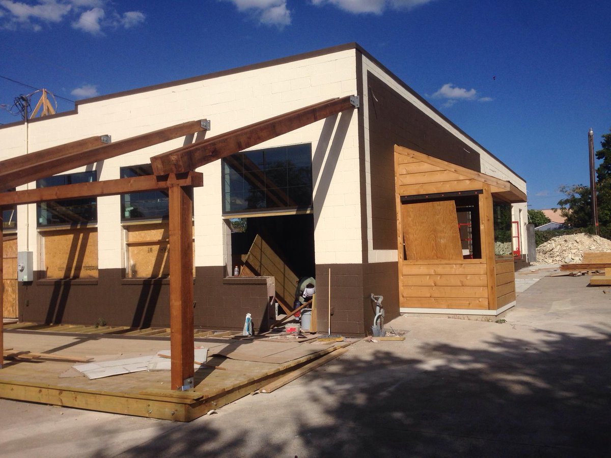 #OakCliff construction is coming along . . . we've delayed the onset of Fall to coincide with patio completion.
