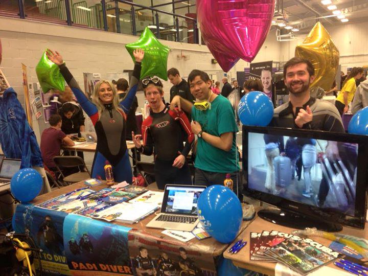 LBUDive's tweet photo. Come see us at the @leedsbeckett #freshersfair to join!! http://t.co/rzFhoTCBmk