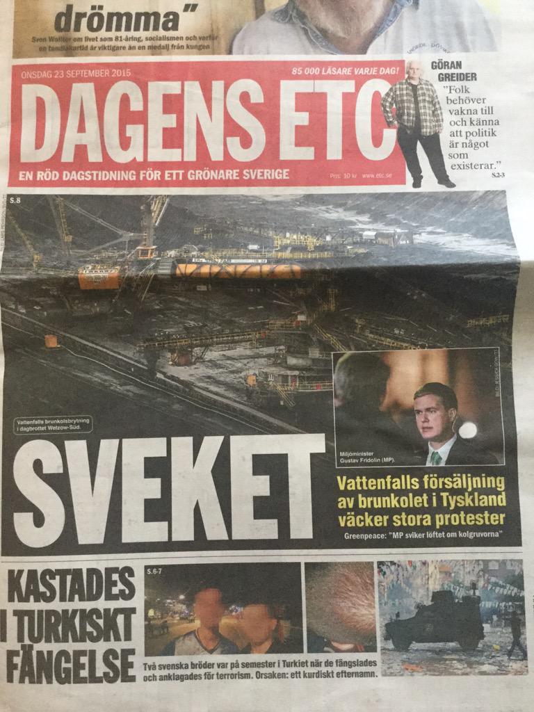 _mpbrunkol's tweet image. SVEKET.
DagensETC idag om #mpbrunkol!

#miljöpartiet #ÅsaRomson #svpol #swgreen #miljöpol #LåtKoletLigga #Vattenfall