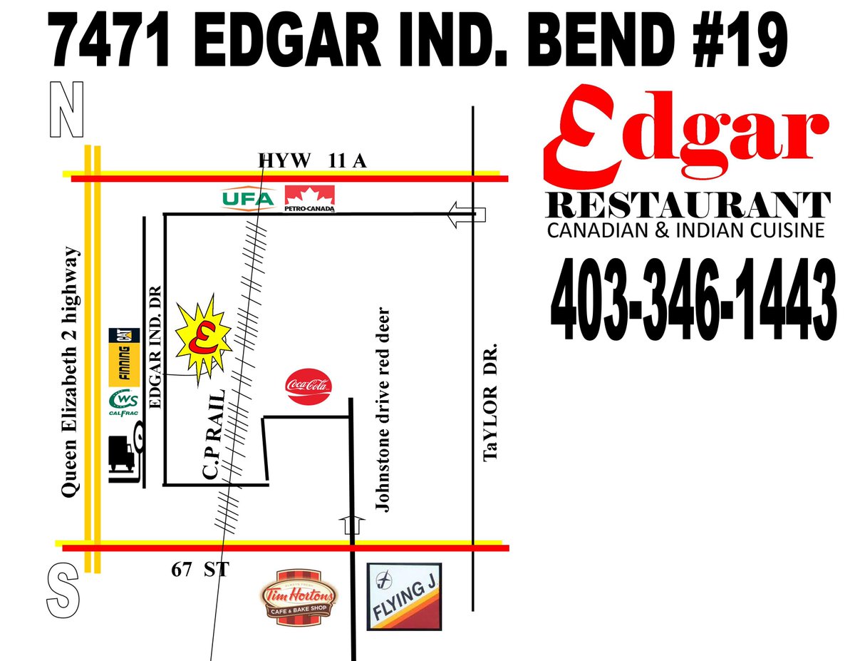 edgarestaurant's tweet image. This is the way to find us. 
edgarrestaurant.ca