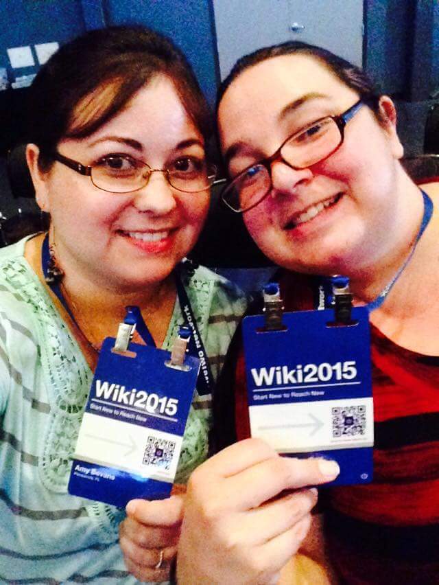 AmandaDCE's tweet image. Good times at #wiki15 #five2