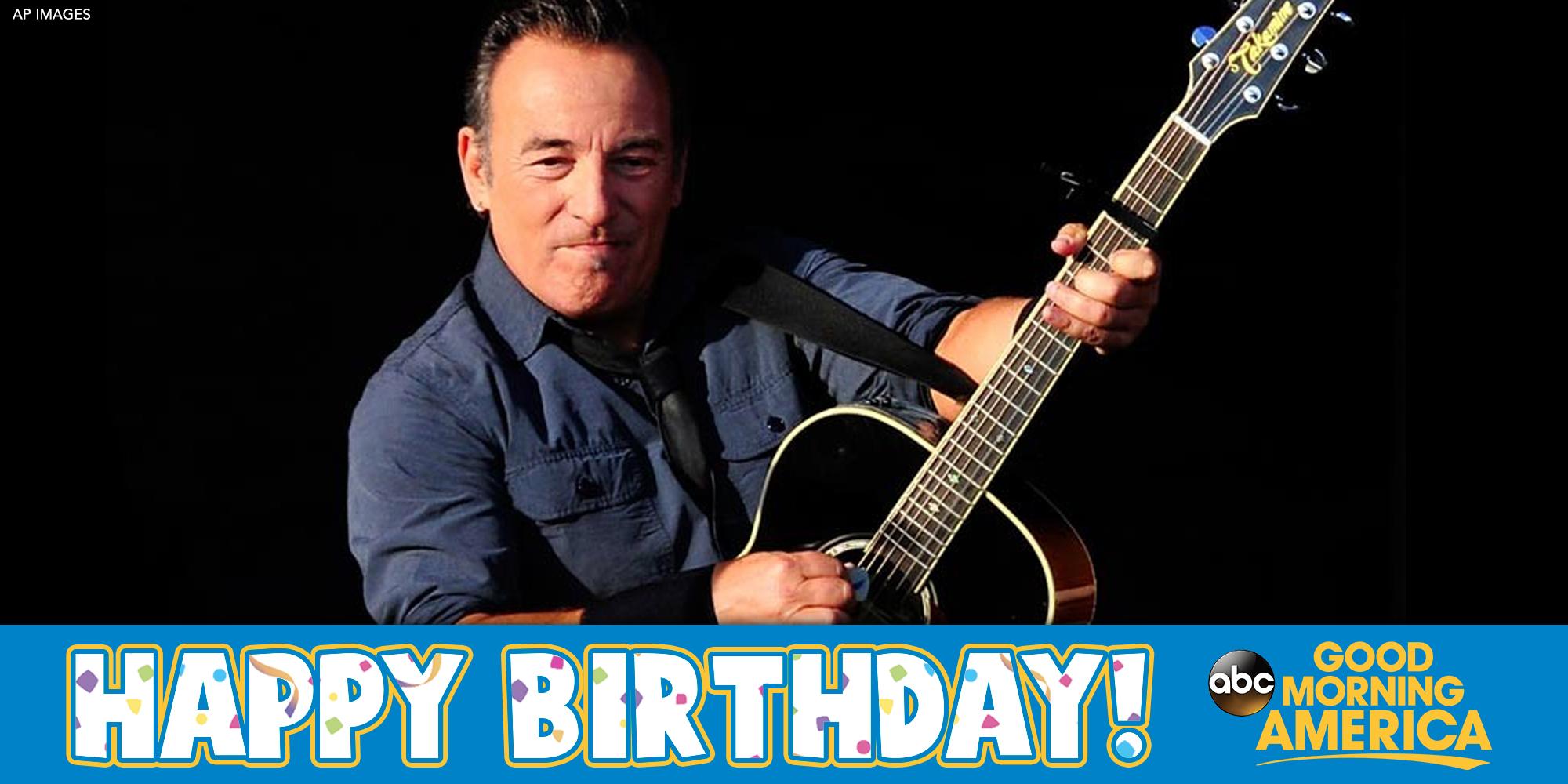 \"Baby we were born to run...\"

Happy Birthday to \"the Boss\" Bruce Springsteen!    