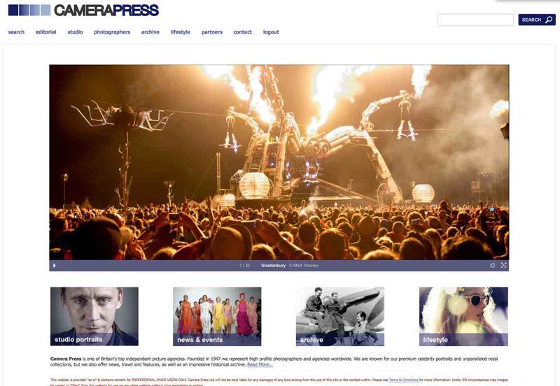 MarkShenley's tweet photo. Nice new Camera Press homepage with rolling images. I see I've a Glastonbury pic there. @CameraPress #camerapress http://t.co/OcDB1JhE1S