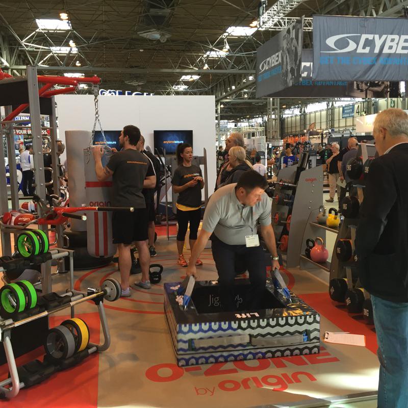 The @OriginFitUK Sqyre at <a href="/L_I_W/">أحمد الصافي</a>. It's been a popular product on the stand this year! #LIWAnytime2015