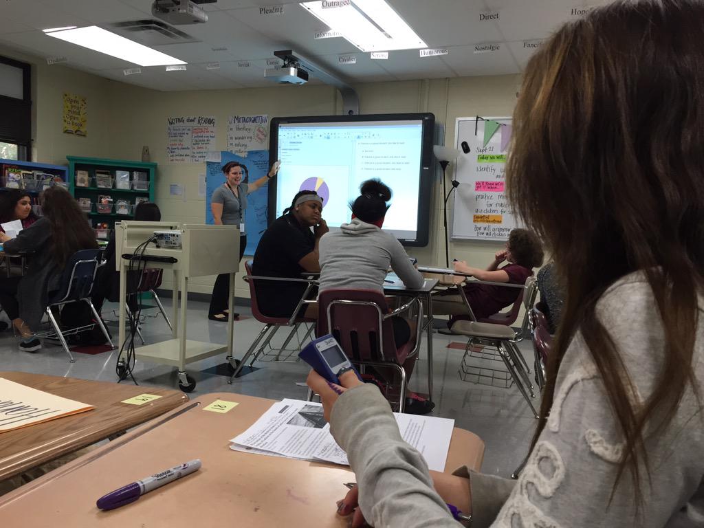 JCCHme's tweet image. McLain Hs teachers and students making data alive with clickers. #MakeDataAlive #SuccessTPS