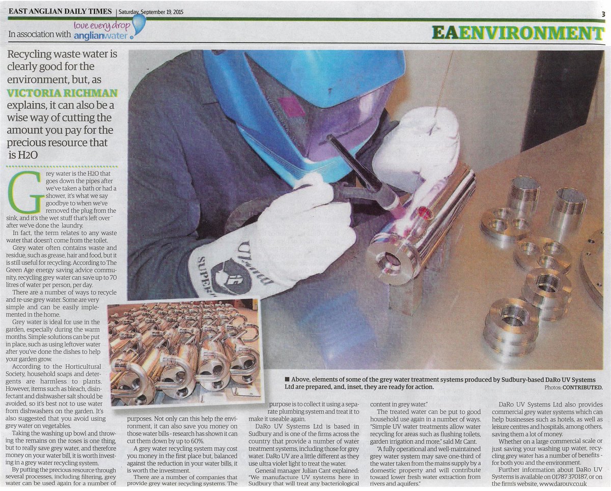 Water Recycling article <a href="/EADT24/">East Anglian Daily Times</a> <a href="/darouvsystems/">Daro UV Systems</a> <a href="/DaroProducts/">Daro Products Ltd</a> uvwatertreatment.co.uk/DaRo_UVS_EADT_…