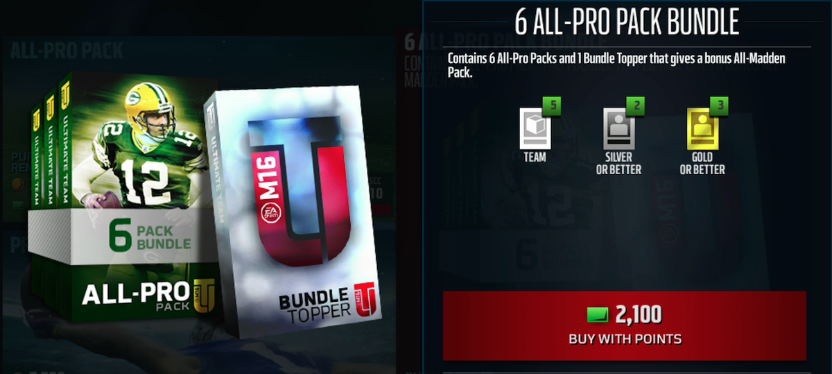 madden ultimate team on twitter all pro packs and bundles are in