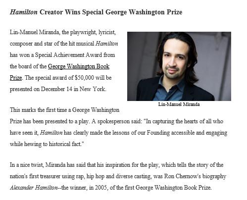 thisJESStin's tweet image. Love when my two worlds collide: @Lin_Manuel (congrats btw!) ft. in @ShelfAwareness today! #bibliophile #musicalnerd