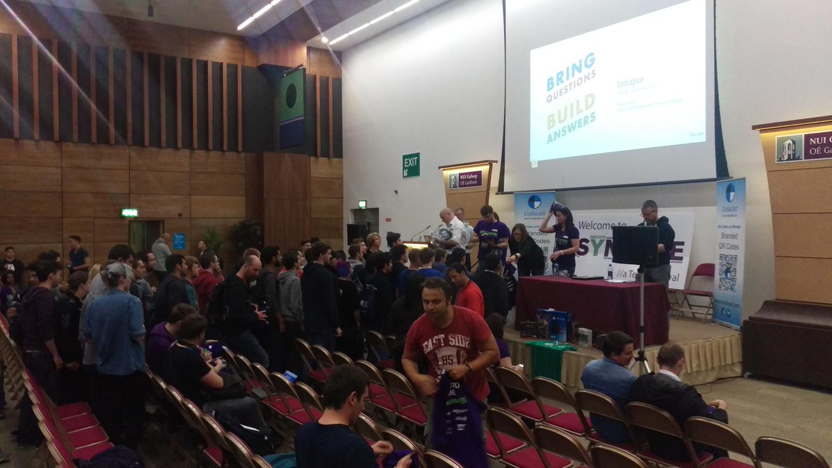 synapsegalway's tweet photo. Free t-shirts at #synapse15! http://t.co/IXBINnMSFK