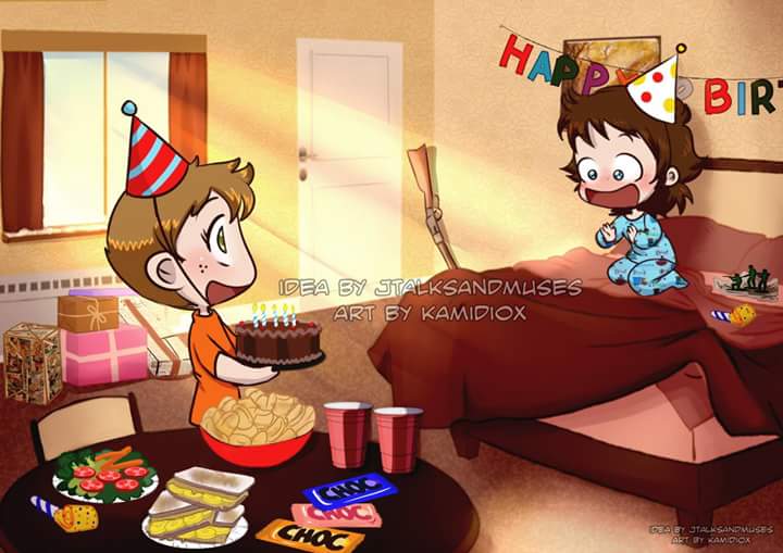 pulah_anu's tweet photo. @ruby_zd @kaybb73  @DebbiBach @jensdalecki @demon_heart_spn @izulec1992 @LacySOS @MoosekateerKati #weechester Bday http://t.co/zSa9DjXWrZ
