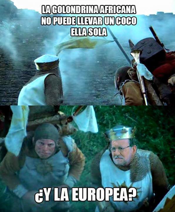 ¿Y la europea? Tengo un humor muy absurder y para mí este es el mejor meme que ha salido de la última de Rajoy