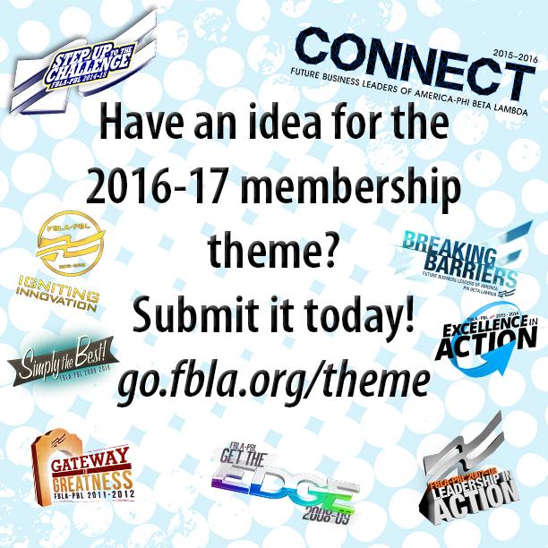 Suggest next year's membership theme!
go.fbla.org/theme