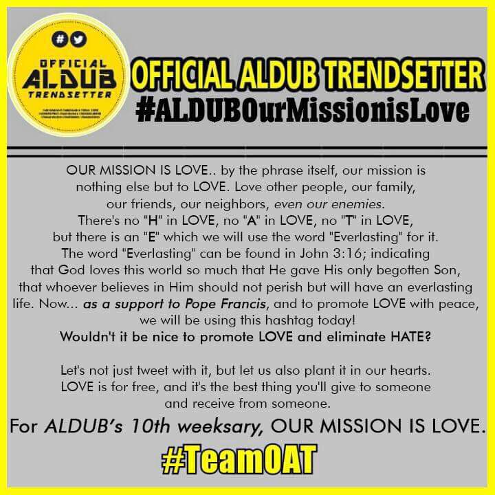 mvillarico19's tweet photo. #HappyPabebeWave
#ALDUBOurMissionisLove http://t.co/D2ZRFPWlqM