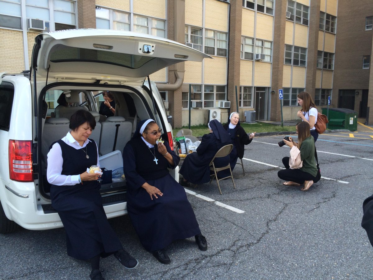 Nuns tailgate at Catholic University. #PopeInDC (Photograph by <a href="/DianeRicePhoto/">Diane Rice</a>)