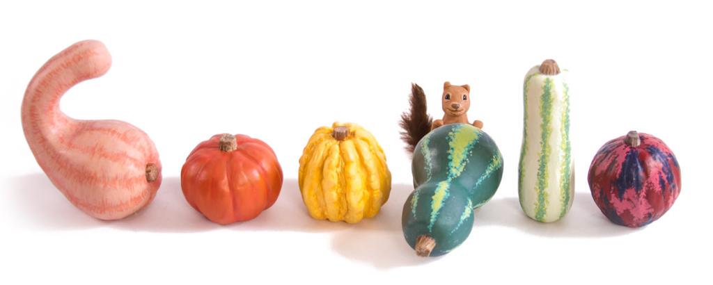 Google's tweet photo. It’s decorative gourd season… #GoogleDoodle http://t.co/N5nNB8sEkN