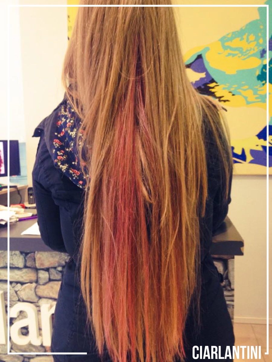 ciarlantiniok's tweet photo. El sábado nos visitó nuestra amiga Sharon para un corte y se animó a unas mechas rosas. Vos que te harías? #color http://t.co/iDqWGBF046