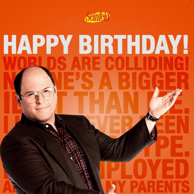 Happy Birthday, @IJasonAlexander! What’s your favorite George quote from the show? http://t.co/qJbkDU1Av9