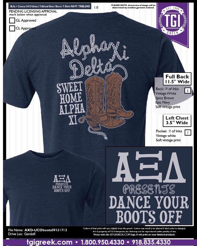 Dance Your Boots Off is Sept 30, 6-9pm! Tickets are $5 and shirts are $15! You can get yours from any Alpha Xi!