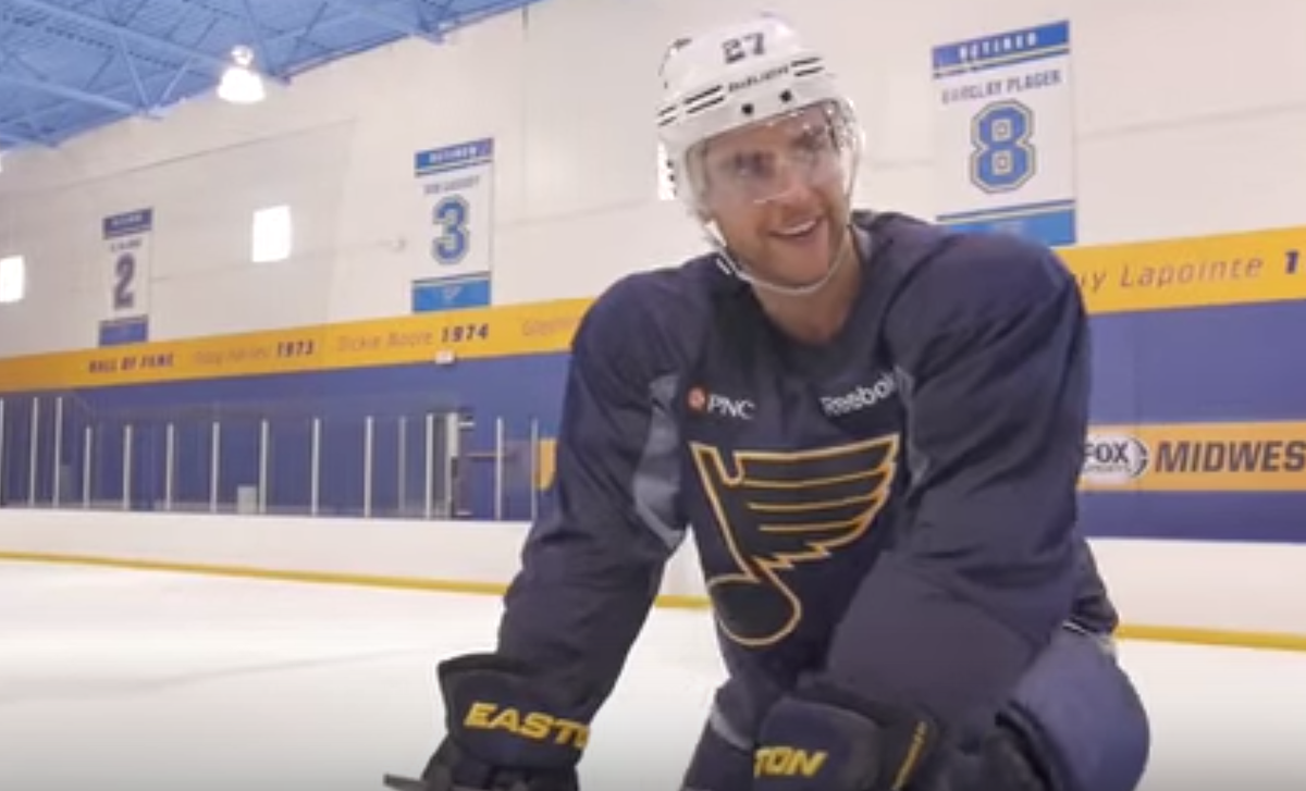obpagency's tweet photo. @apetro_27 of the @StLouisBlues gave 100%. #Give100% by donating $100 to @pedalthecause http://t.co/U7sww5zElf http://t.co/K8OLucXTNY