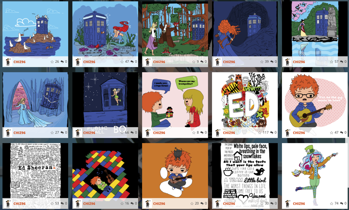 Didlr's tweet photo. Have you ever seen anything so stunning??? A bundle of awesome drawings :') https://t.co/ClZuWa8aif http://t.co/T4qPFIso7t